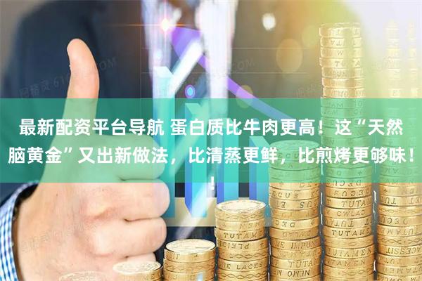最新配资平台导航 蛋白质比牛肉更高！这“天然脑黄金”又出新做法，比清蒸更鲜，比煎烤更够味！